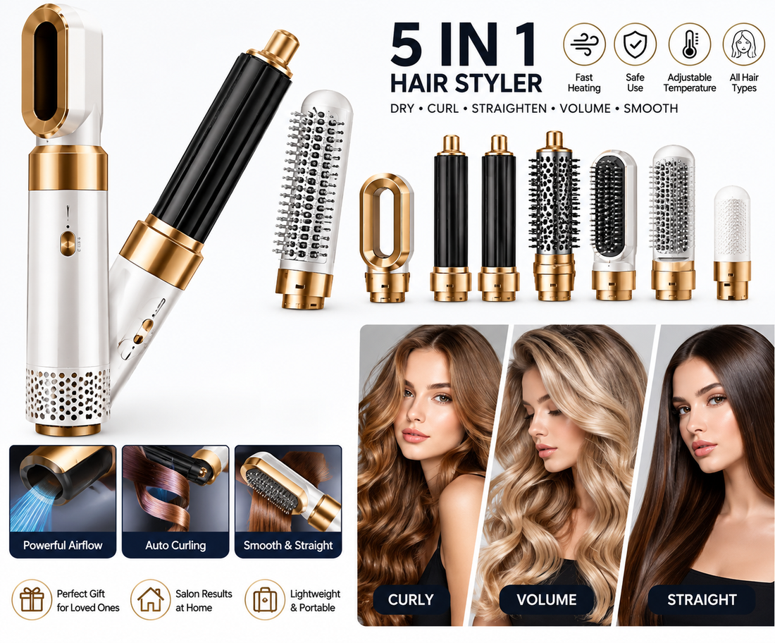 5-in-1 Hair Brush