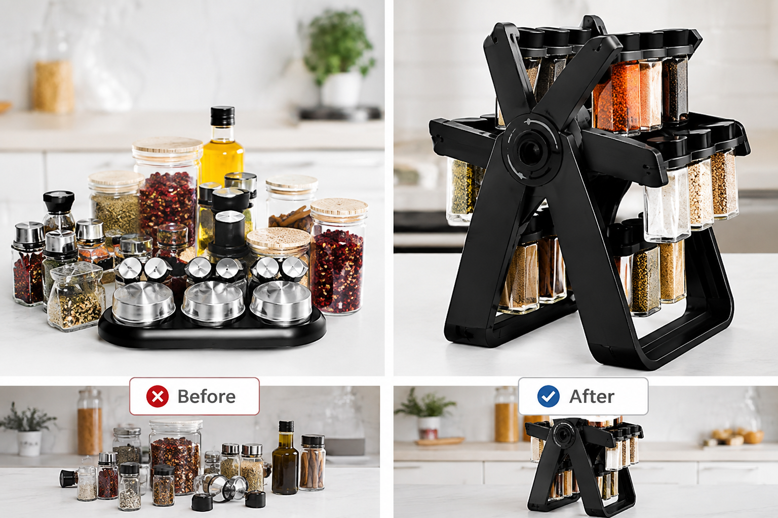 18 Jar Rotating Spice Rack