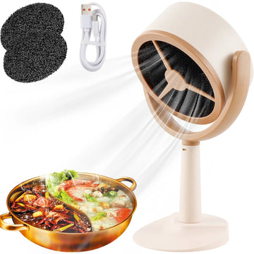 2026 New Portable Desktop Exhaust Fan Small Kitchen Hood Extractor Barbecue USB Charging Desktop Range Hoods Mini Suction Cooker Hood Kitchen Gadgets
