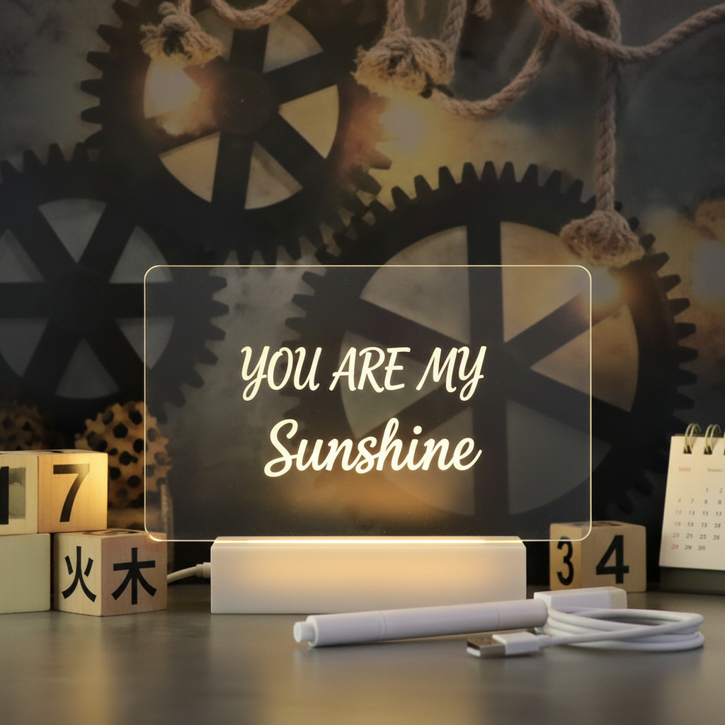 Creative Note Board Creative Led Night Light USB Message Board Holiday Light With Pen Gift For Children Girlfriend Decoration Night Lamp