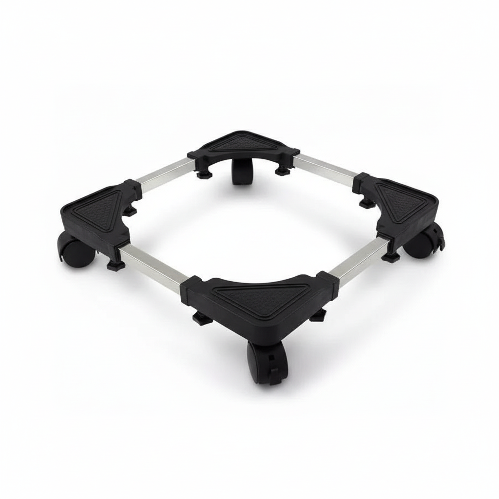 Front view of adjustable gas bottle base
